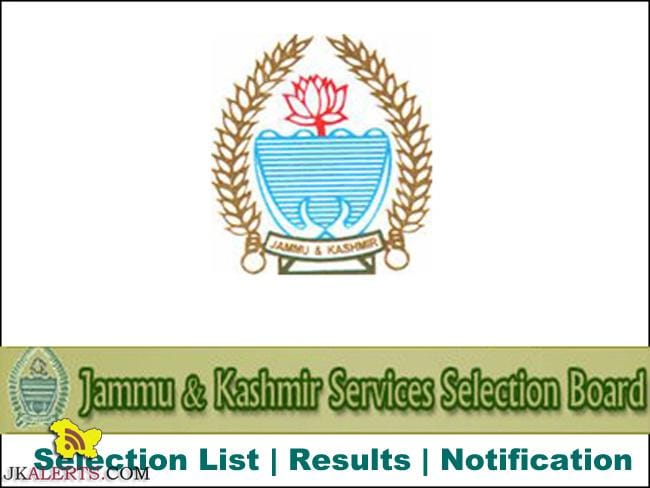 JKSSB Document Verification for various posts.
