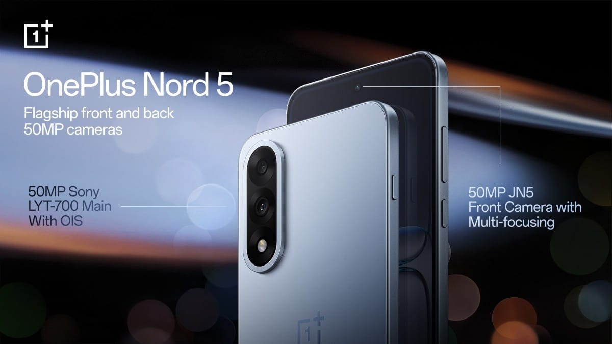 OnePlus Nord 5 to feature 50MP dual cameras, support 4K video recording on front and back