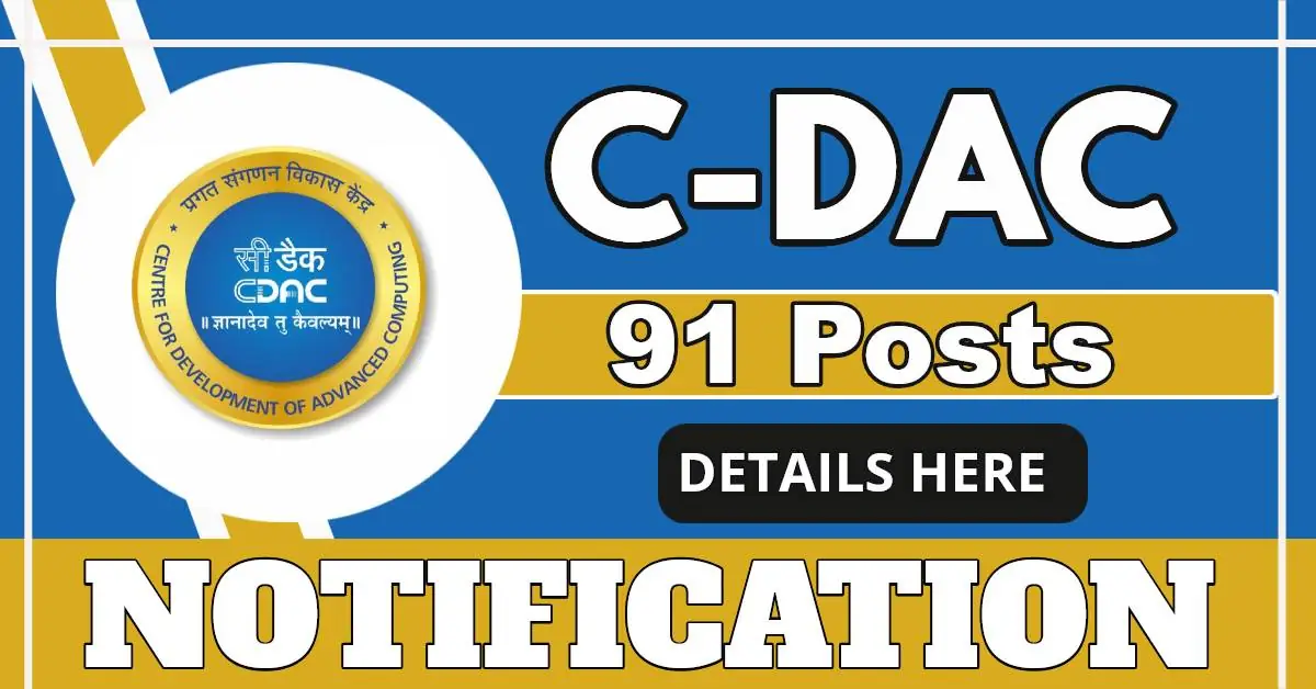C-DAC Announces Walk-in And Online Interviews For Project Staff Positions In Multiple Locations