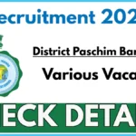 District Paschim Bardhaman Recruitment 2025 PDF Notification For Superintendent, Caretaker, Cook, Helper & Darwan Posts