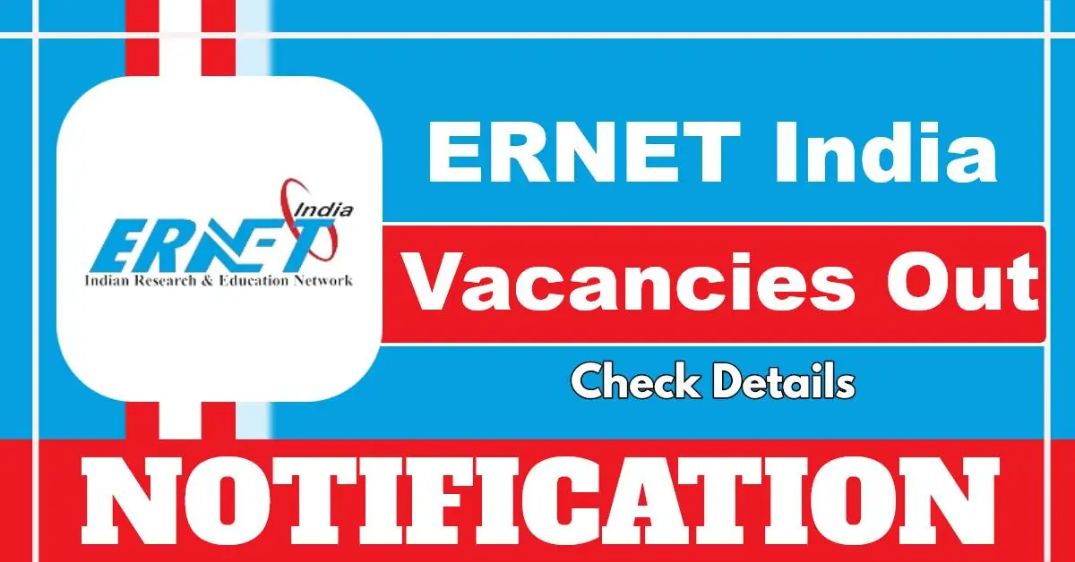 ERNET India Hiring For Sr. Project Engineer And Project Engineer, Details Here