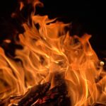 Massive forest fire continues near NH-144A in Reasi.