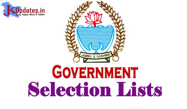 Final Selection of candidates for posts of Junior Assistants (District Cadres) of territorial Kashmir Region | JKUpdates