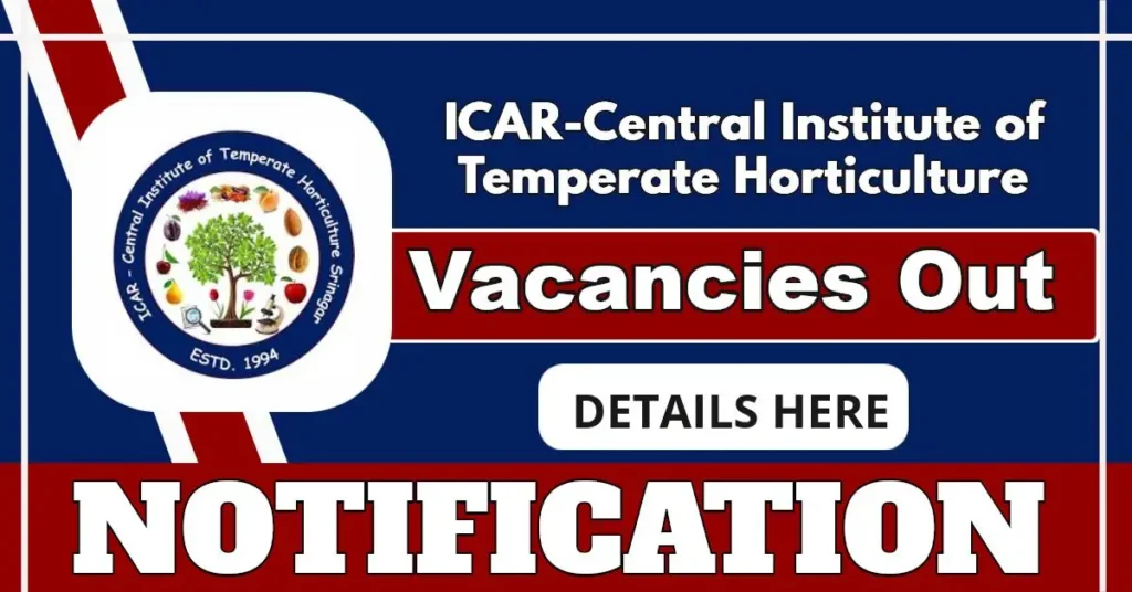 ICAR CITH Srinagar Walk-in For Senior Research Fellow Post Under Genome Editing Project