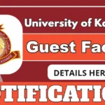 University Of Kashmir Guest Faculty Vacancies, Walk-in Interview On 1 July