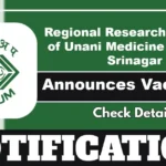 RRUIM Srinagar JRF Biochemistry Vacancy 2025 – Walk-in Interview On 2 July