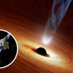 Supermassive Black Hole Burps Matter at Near-Light Speeds After Consuming Gas Too Fast