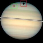Rare Titan Shadow Transits Will Sweep Across Saturn in Summer 2025