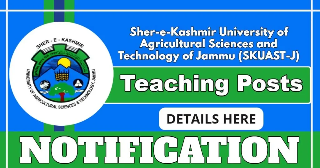SKUAST-J Hiring Contractual Faculty In Statistics For 2025-26 Academic Session, Apply By 17 July