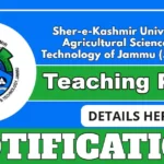 SKUAST-J Hiring Contractual Faculty In Statistics For 2025-26 Academic Session, Apply By 17 July