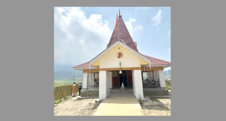 Vikramaditya inspects reconstruction of temple in Gulmarg