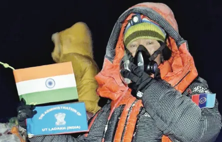 Kargil’s Jigmet Namgyal scales Mount Everest with NCC team, gets hero’s welcome