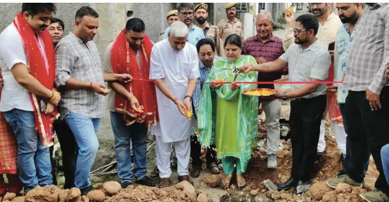 Legislator Sham Lal launches Rs 3.78 crore sewerage projects in Jammu North