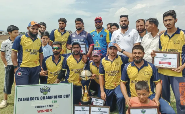 Valley Warriors Srinagar lift Zainakote Champions Cup title