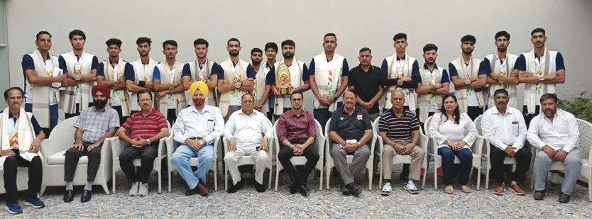 VAJK felicitates J&K volleyball team for historic gold at KIYG