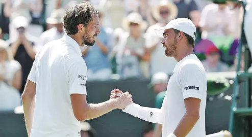 Benjamin Bonzi upsets Daniil Medvedev in first round