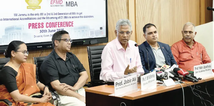 IIM Jammu MBA programme awarded EFMD accreditation