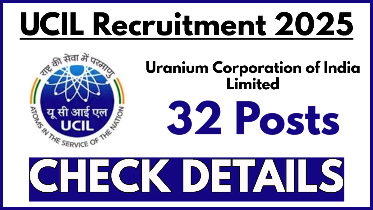 UCIL Recruitment 2025 Notification PDF Out, Apply Now For ITI Apprenticeship Vacancies