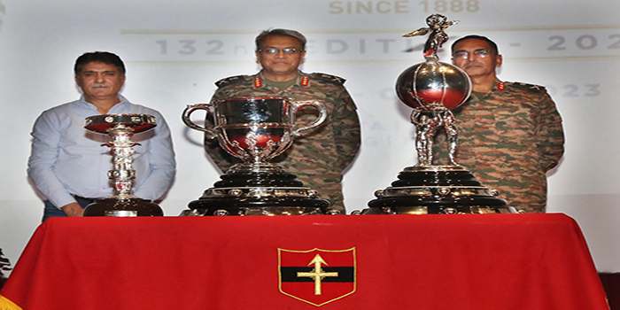 Durand Cup trophy Unveiled at Udhampur(J&K)