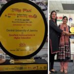 Central University of Jammu (CUJ) Bags Top Honor for Excellence in Higher Education at Government Achievements & Schemes Expo-2025 in New Delhi