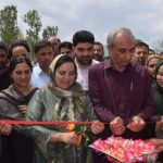 Sakeena Itoo lays foundation stone of main building, administrative block of GDC Chadoora