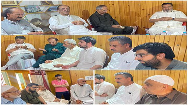 Syed Mohammad Altaf Bukhari visits party colleague to offer condolences on uncle's passing