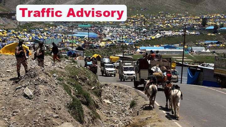 Traffic Advisory for Shri Amarnath pilgrims