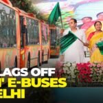 Delhi CM Rekha Gupta Flags Off 100 DEVI E-Buses From Narela Depot, Women Drivers Lead The Way