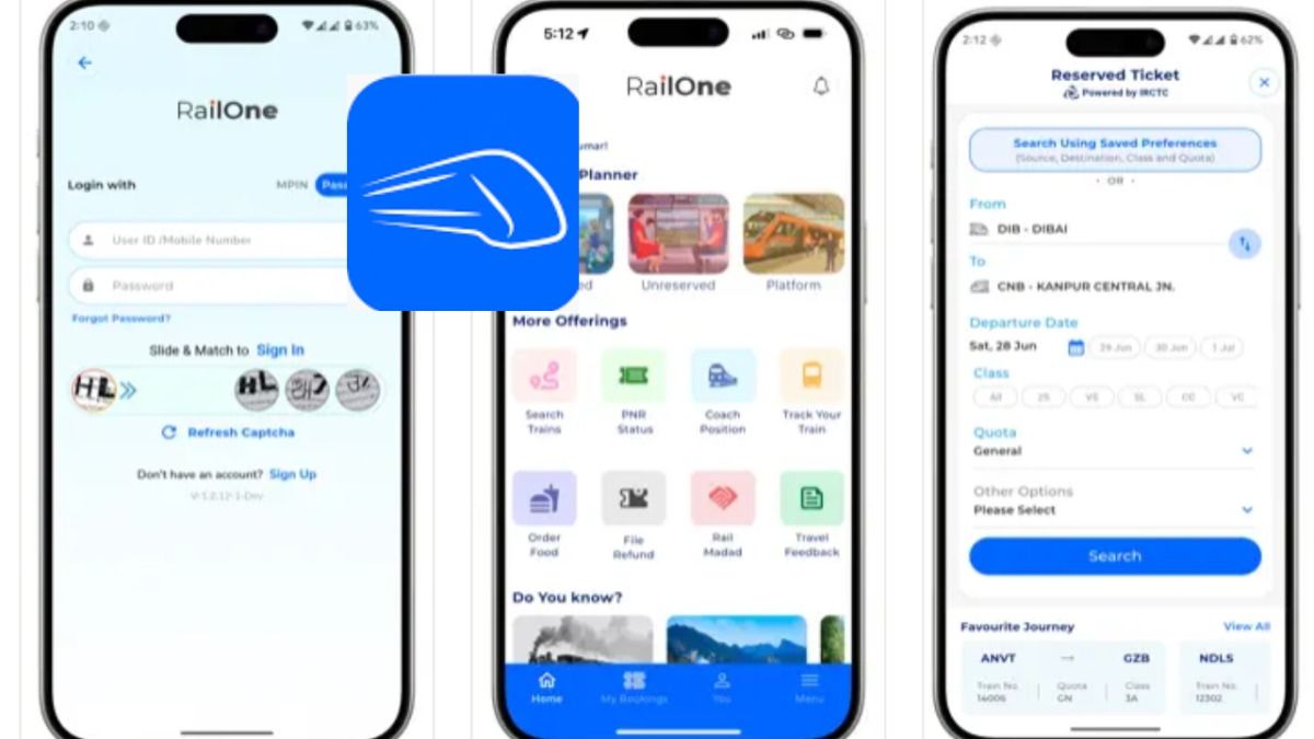 RailOne App launched : इंडियन रेलवे ने लॉन्च किया RailOne App, टिकट बुकिंग से लेकर शिकायत तक अब सब एक ही ऐप में हो जाएगा