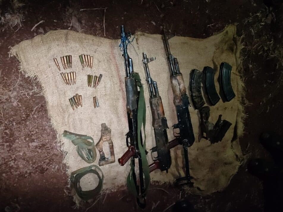 Security Forces Recover Pistols, Grenades in Jammu Kashmir