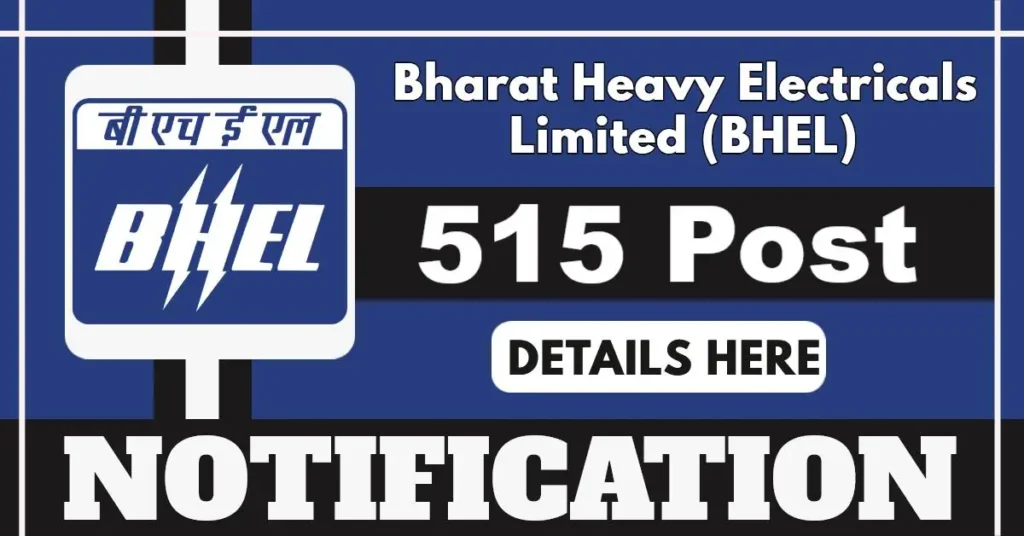 BHEL Artisan Grade-IV 2025 Notification Out For 515 Posts, Apply Online From 16 July