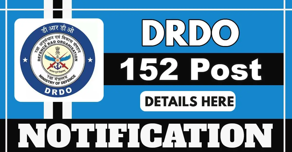DRDO Scientist/Engineer ‘B’ 2025 Notification Out For 152 Posts – Apply Online At Rac.gov.in