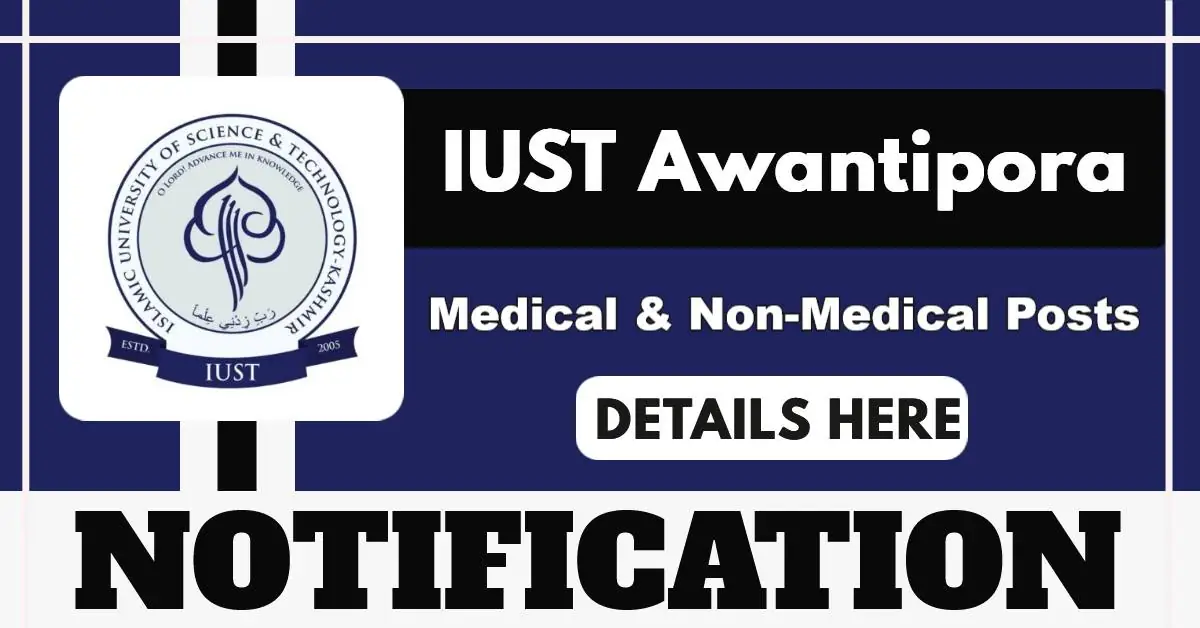 IUST Junior Research Fellow Post 2025 At FRIIS – Apply By 13 July