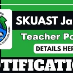 SKUAST Jammu Assistant Professor English Post, Monthly Salary 45,000