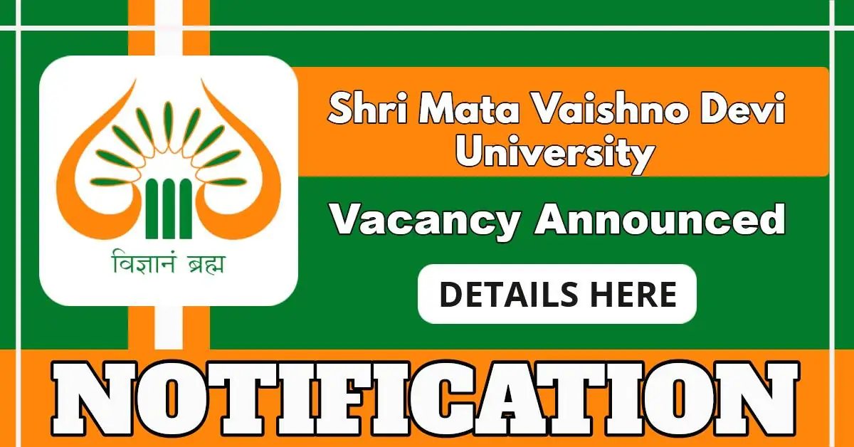 SMVDU Announces Walk-In Interview For Draftsman Post On 7 July 2025