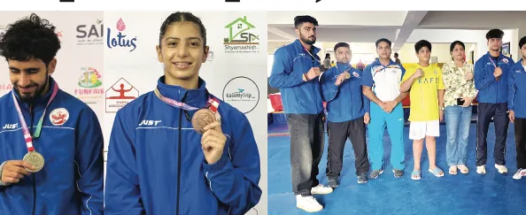 J&K Wushu medallists felicitated for National Championship in Jammu