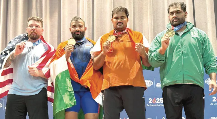 J&K Police wrestlers win gold at World Police & Fire Games in US