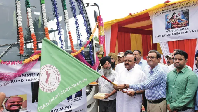 Dy CM flags off bus service from Jammu to Kalasara