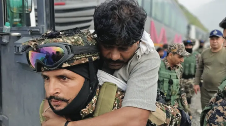 84 Bn CRPF helps to rescue injured pilgrims