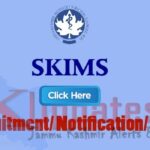 SKIMS: Selection list of the candidates for various posts | JKUpdates